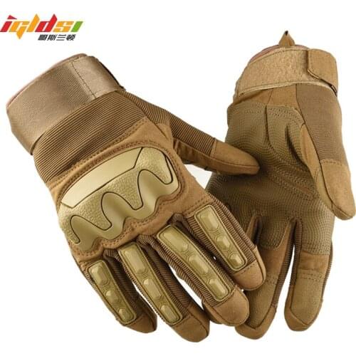 Hard Knuckle Leather Tactical Gloves Military Touchscreen Full Finger Fingerless Driving Motorcycle Army Winter Cycling Mittens