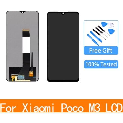 6.53" For Xiaomi Poco M3 LCD Screen Display+Touch Panel Digitizer Frame For Pocophone M3 M2010J19CG