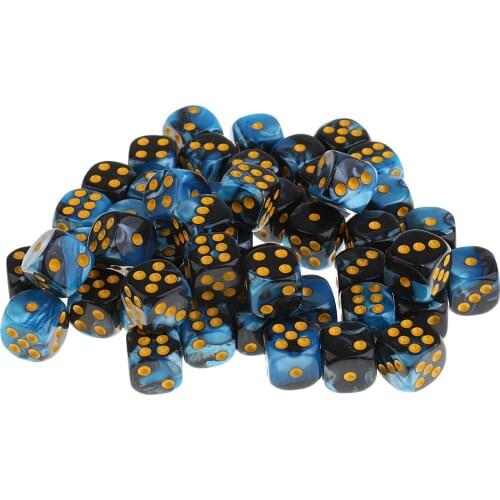 100pcs Board Card Game Dices Round Corner D6 Dotted for Dungeons and Dragons
