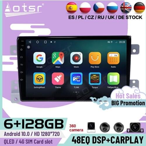 128G Carplay Android Player For Suzuki Grand Vitara 3 2005 2006 2007 2008 2009 2010 2011 2012 2013 2014 2015 GPS Radio Head Unit