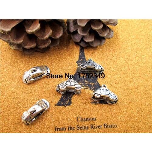 15pcs Car Charms Antique Tibetan Silver Tone 3D 13mm x 10mm x 23mm once upon a time