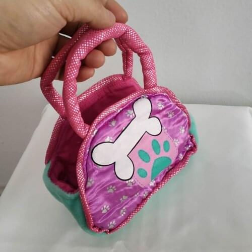 15cm 2-5 years Kids Pretend toy Puppy bone pattern Coin Purse Cute little Girls bag