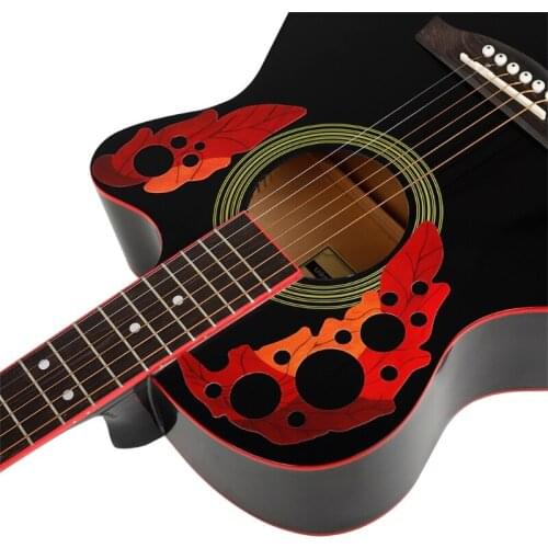 2 Pcs 41in Guitar Strum Protection Board Guitar Pickguard Folk Acoustic Self-adhesive Sticker Decoration Musical Instrument Acc