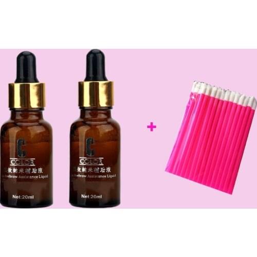 2pcs Nano Permanent Makeup Assistance Auxiliary Liquid Eyebrow Lip Enhancer Tattoo Microblading Pigment Fixing Agent Accessories