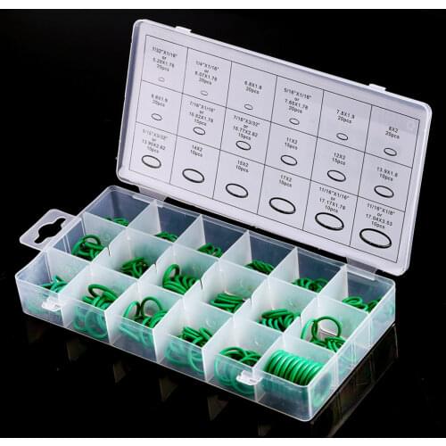 270Pcs Car Air Conditioning HNBR O Rings Car Auto Vehicle Repair Car Rubber Rings Assortment Set tools Accessories 18 Sizes Kit