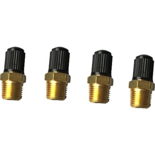 4PC 1/8 Inches Brass Air Compressor Tank Fill Valve Car-Styling Car Accessories TireTires High Quality Car Repair Tools