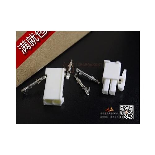 5 set 4.145 2 Pin Electrical Wire Connector Plug AWG Servo motor terminal male female Free shipping 4145