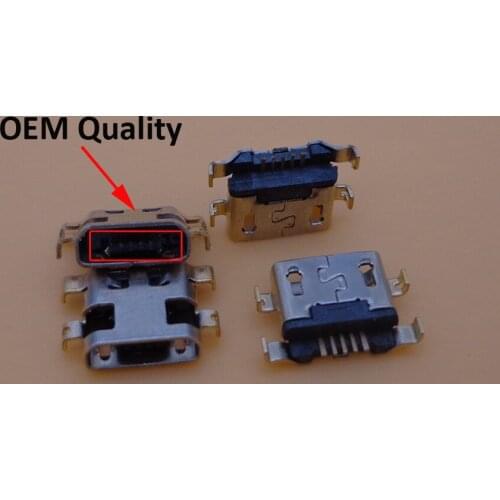 50PCS/Lot Micro Usb For Alcatel 7040N Charge Port Dock Socket For Lenovo A708t S890 For Huawei G7 G7-TL00 Charging Connector