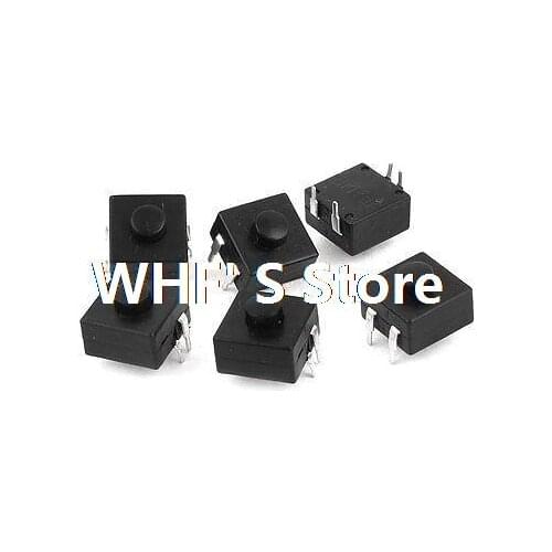 5 x 12x12x4mm 4Pins Momentary Push Button Tactile Micro Switches 120V/3A 250V/5A