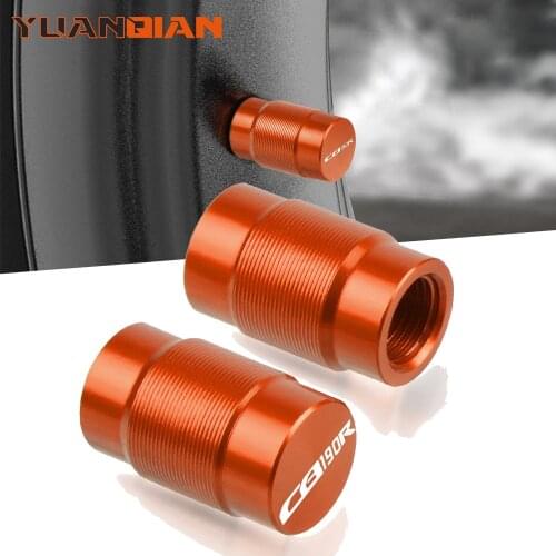 Motorcycle Accessories Couple Aluminum For Honda CB CB190R 190 R RVehicle Wheel Tire Valve Stem Caps Covers Universal cycle