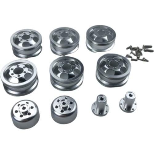 Hot RC Car Part 4WD Metal Wheel Hub for WPL B14 B16 B24 B36 DIY Upgrade Accessories,Silver