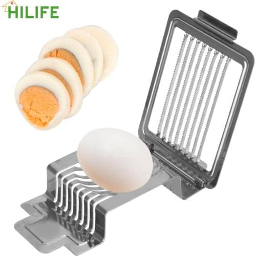 Kitchen Tools Egg Slicer Stainless Steel Boiled Egg Slicer Section Cutter Egg Cutter Multifunctional Fruit Slicer