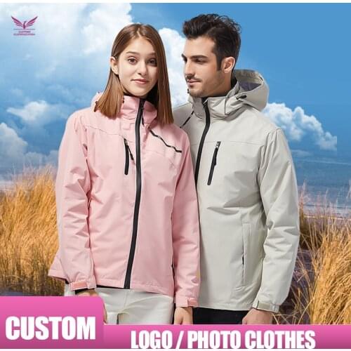 Custom jacket men Winter thick Jacket Unisex Outdoor customzation hooded Clothing Company group custom work clothes