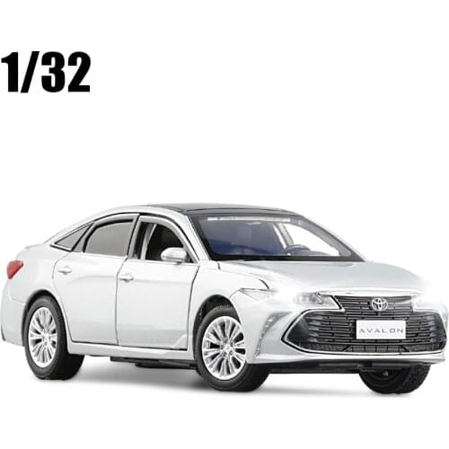 1:32 Toyota Avalon Alloy Car Model Diecast Toy Pull Back Sound light Collection For Baby Gifts Free Shipping
