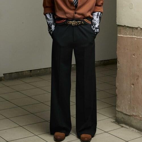 New 27-44 2020 men GD clothing stylist casual pants and straight jeans wide leg plus size AB287