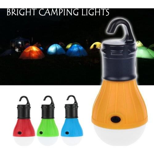 Portable LED Camping Light Bulb Battery Operated Tent Lights Hangable Emergency Night Light For Outdoor Camping Hiking Fishing