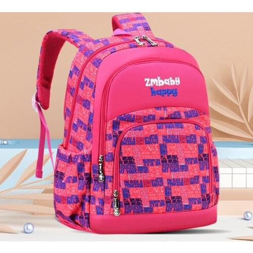 Fashion Grade1-3-6 Primary School Bag New Waterproof Kids Orthopedic Backpack For Boys Girls Cute Children Lightweight Book Bags