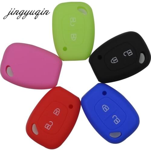 Jingyuqin Silicone Car key Fob Cover Case for Renault Vivaro Movano Traffic Master Kangoo for Nissan Opel