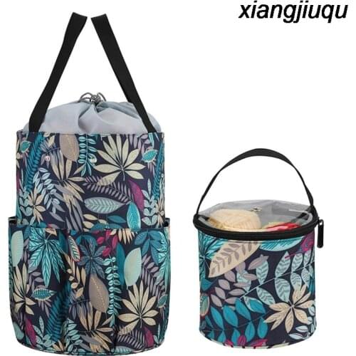 Yarn Oxford Cloth Storage Bag DIY Household Handmade Knitted Fabric Craft Woven Storage Bag Wool Drum Storage Bag