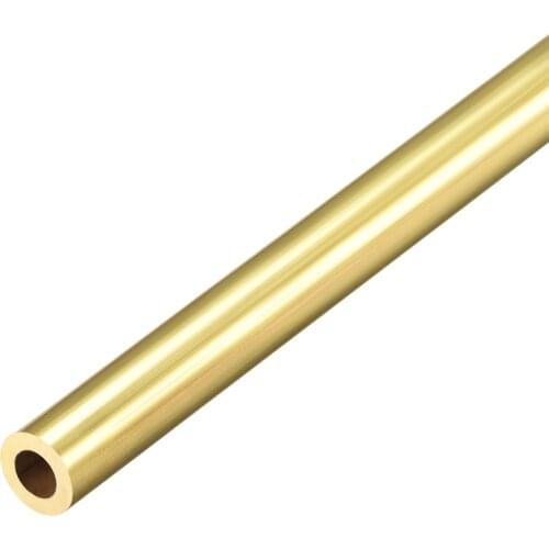 Uxcell Brass Round Tube 300mm Length 7mm OD 1.5mm Wall Thickness Seamless Straight Pipe Tubing
