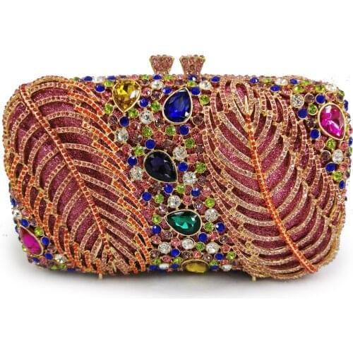 Women Crystal Diamond Evening Bags Minaudiere Bag Clutch Purse Metal Hard Case For Party Cocktail Purses and Handbags Clutches
