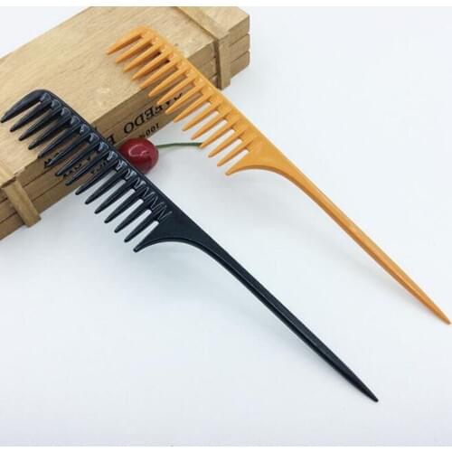1 Pc 2 Colors Professional Tip Tail Comb for Salon Barber Section Hair Brush Hairdressing Tool DIY Hair Wide Teeth Combs