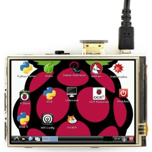 3.5inch HDMI LCD Resistive Touch Screen 480x320 High Resolution HDMI interface IPS Screen Designed for Raspberry Pi