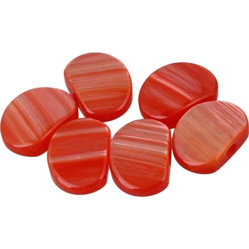 6pcs Pearloid Guitar Machine Head Tuning Pegs Acrylic Buttons Ukulele Red