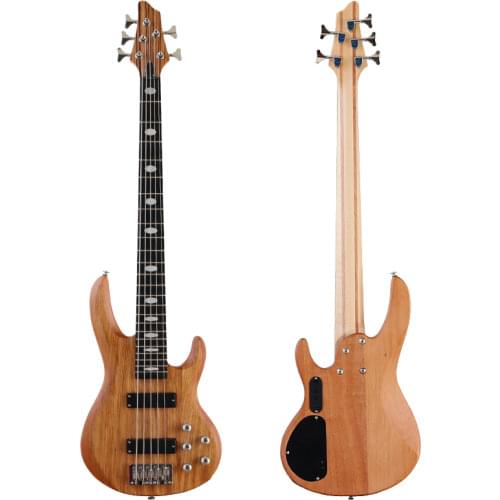 Active bass guitar neck through 43 inch 4 string 24 frets solid ashwood body Canada maple neck electric bass guitar