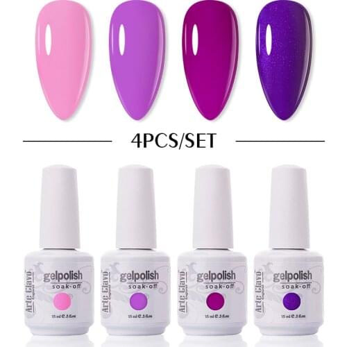 Arte Clavo Gel Nail Polish Set 4/6/10PCS Mix Color Nail Kit For Manicure Nail Polish Vernis Semi Permanent UV Lamp Nail Kit