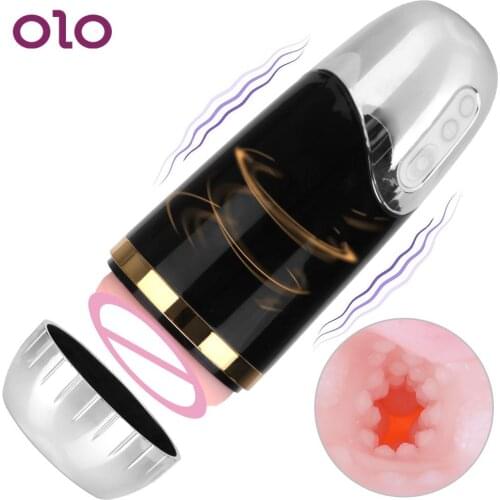 For Men 18cm Deep 7 Frequency Pulse Vibrating Male Masturbator Electric Mastubation Cup Mute Strong Vibration