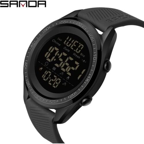 SANDA Watch Men Digital Lightweight Design 50M Waterproof Japanese Novement Sports Watches Multifunction reloj hombre 6013
