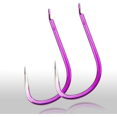 DYGYGYFZ 10pcs New Purple Competition Hook Hook Fishing Hook Fishing Supplies Accessories Bulk Hook