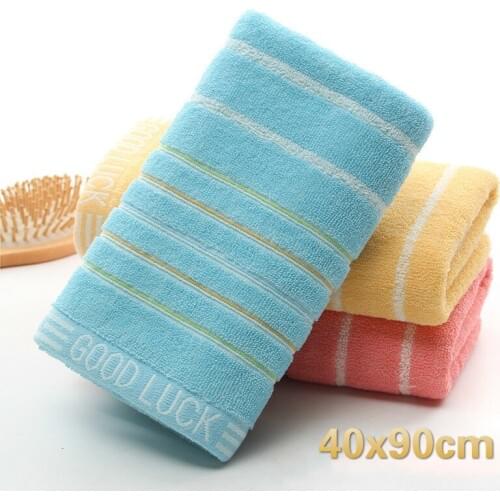 40x90cm England Style Color Stripe Cotton Washcloth School Dormitory Bathrobe Gym Yoga Sweat Towel Beach Sunshine Couple Gift