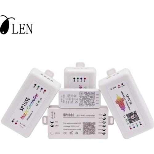 WS2811 WS2812B SK6812 Led Pixels Strip Light Controller Bluetooth SP105E SP110E WIFI SP108E SP501E Music SP107E SP601E DC5V-24V