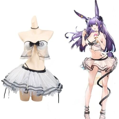 Game Arknights Rope Cosplay Costumes Girl Female White Swimwear Skirt Oufits Halloween Carnival Costume