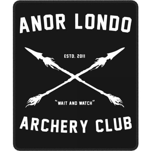 Anor Londo Archery Club Awesome Mouse Pad Bow Arrow Archer Dark Souls Lockedge Mat Pads Rubber PC Table Decoration Cover