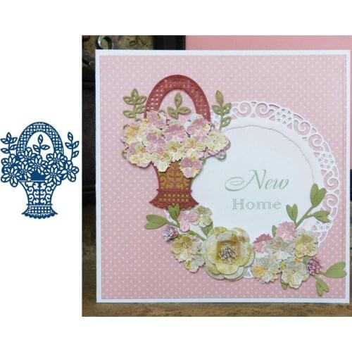 Beautiful Flower Basket Dignified Decoration Popular Metal Cutting Dies For DIY Scrapbooking Album paper Cards Embossing Dies