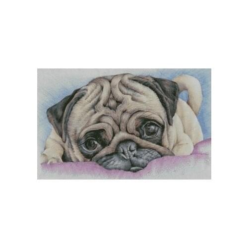 Cute Pets, Animals, Puppies, Dogs Embroidery Needlework 14CT Unprinted Cross Stitch Kits DIY Art Handmade Home Decor