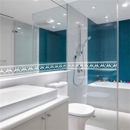 New Glass Stickers Lace Sticker Lovely Elk Wall Sticker For Window Glass Christmas Decor Self Adhesive Waistline Sticker