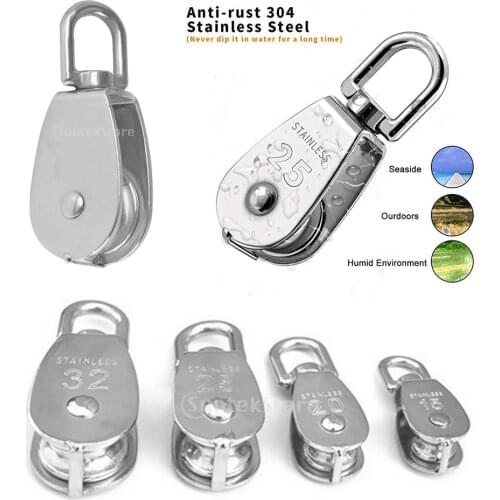 Blesiya Single Pulley Block Tackle Pulley Roller Wire Rope M15/M20/M25/M32/M50