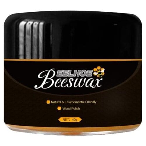 20g 40g Natural Pure Wood Seasoning Beeswax Waterproof Solid Bee-wax Complete Solution Furniture Care Wood Wax Polisher Cleaner
