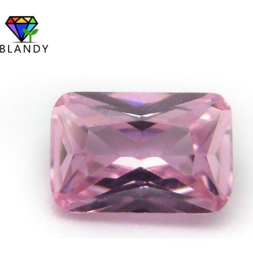 Size 4*6~13*18mm Octangle Shape 5A Quality Pink Color CZ Stone Synthetic Gems Cubic Zirconia For DIY Jewelry