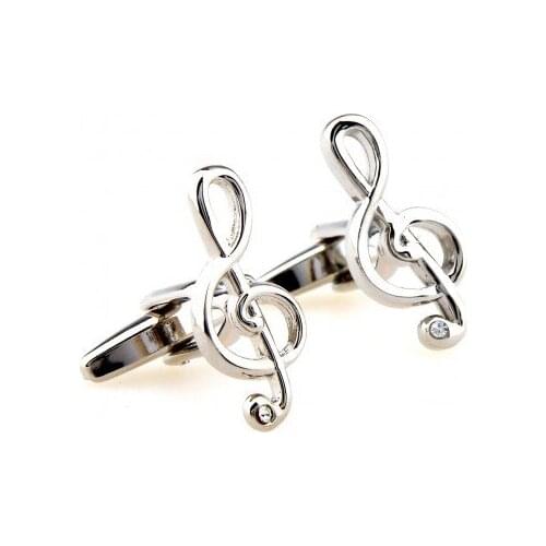 Siver Music Cufflink 15 Pairs Free Shipping