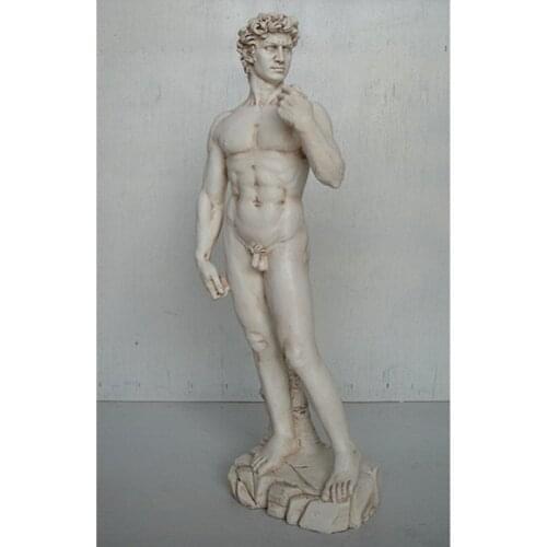 RENAISSANCE DAVID STATUES MICHELANGELO BUONARROTI ART SCULPTURE RESIN ART&CRAFT HOME DECORATION ACCESSORIES ART MATERIAL R909