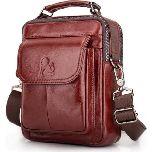 New Brand Mens Handbag Genuine Leather Shoulder Messenger Bag Men High Quality Luxury designer bag 2021 Small Flap Sling Bags