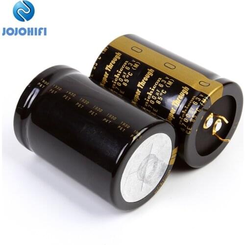 2pcs 4700UF 63V 35x50mm Golden Foot KG Super Through Capacitors Pitch 10mm 63V/4700UF Audio Electrolytic Capacitor