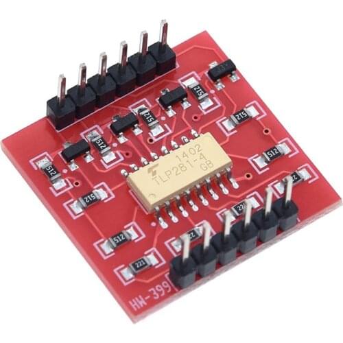 TLP281 4-Channel Opto-isolator IC Module For Arduino Expansion Board High And Low Level Optocoupler Isolation 4 Channel