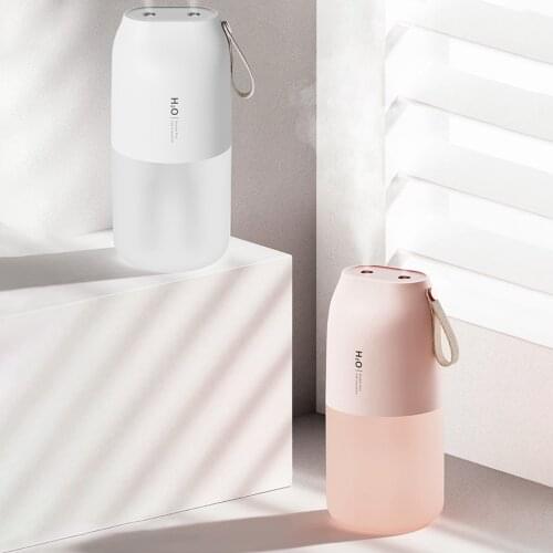 Car Air Humidifier 300ml Dual Spray Essential Oil Diffuser USB Rechargeable Wireless Ultrasonic Aroma Diffuser Car Fogger Maker