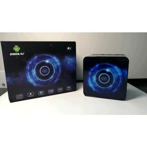 Factory Price Built-In Intelligent Mute Fan Android 10.0 System Omikai K1 Smart Wireless Charging Smart Tv Box